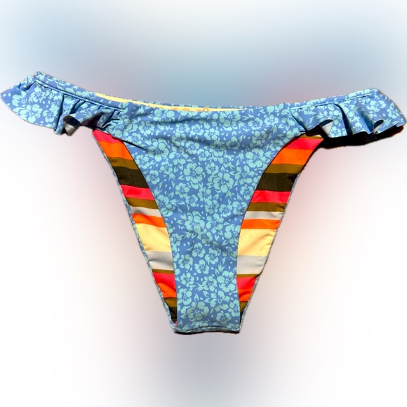 MAAJI eco friendly reversible floral extra cheeky bikini swim bottom NWT - Picture 3 of 6